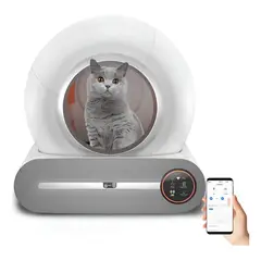 GENERICO - Caja De Arena Robot De Limpieza Automática Para Gatos Arener Blanco