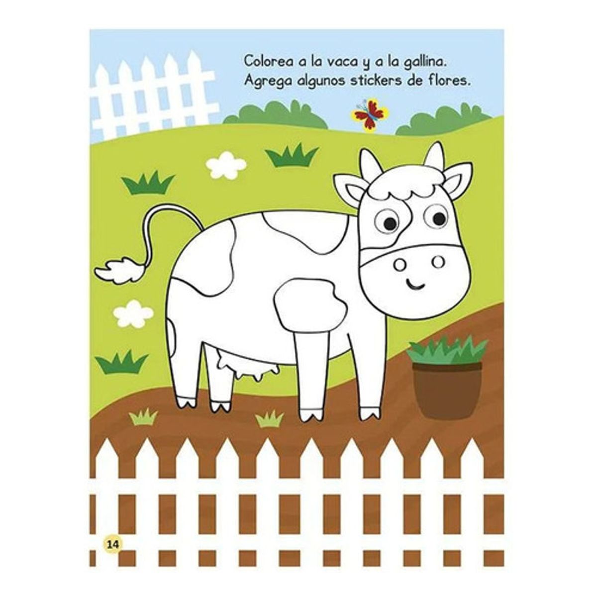 GENERICO - Libro De Actividades Animales De La Granja Cstickers- Lexus