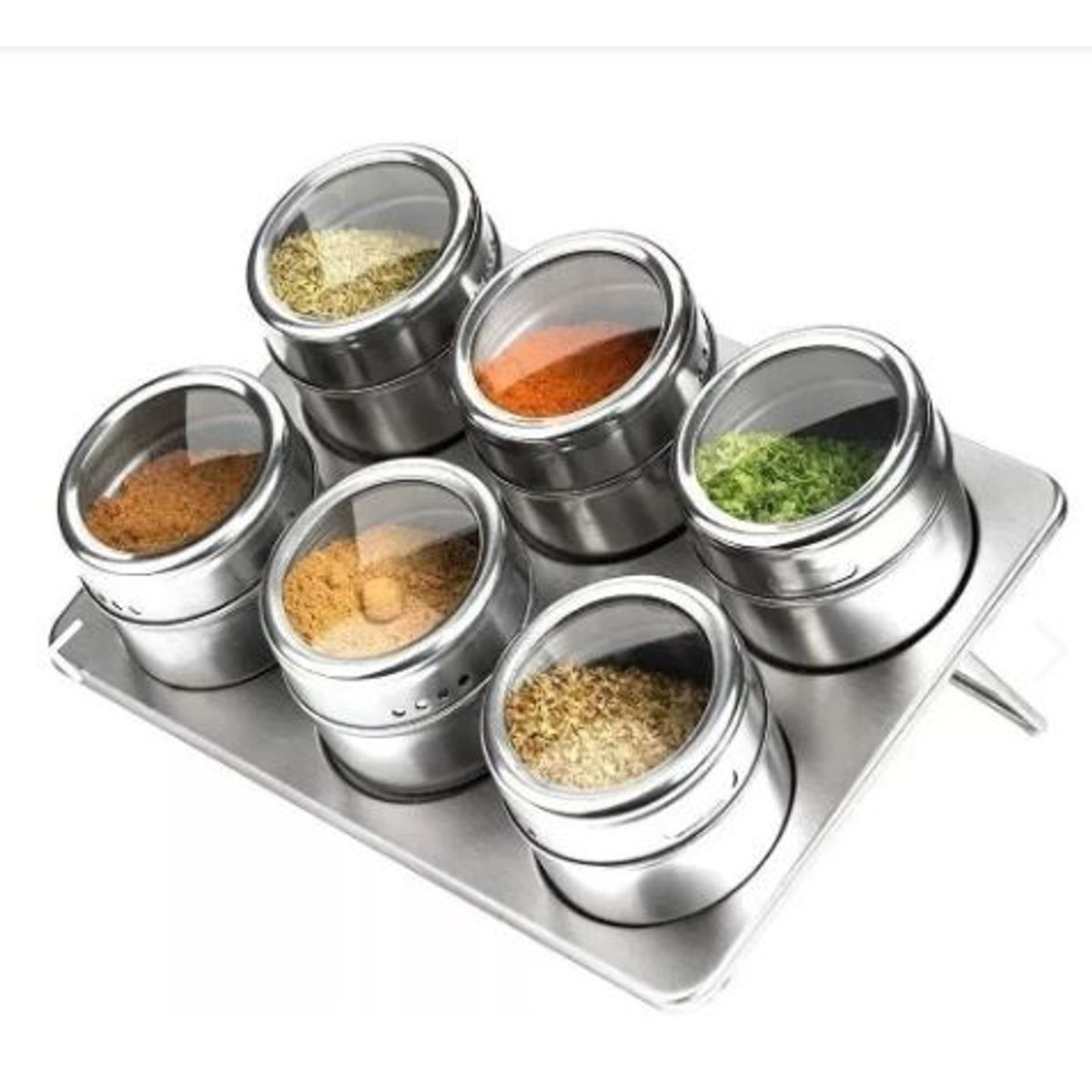 GENERICO - Especiero Magnetico Cuadrado 6 Unidades