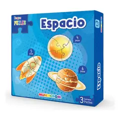 GENERICO - Puzle Espacio 3 Figuras Peque Puzle Para 3 Años- Mundicrom