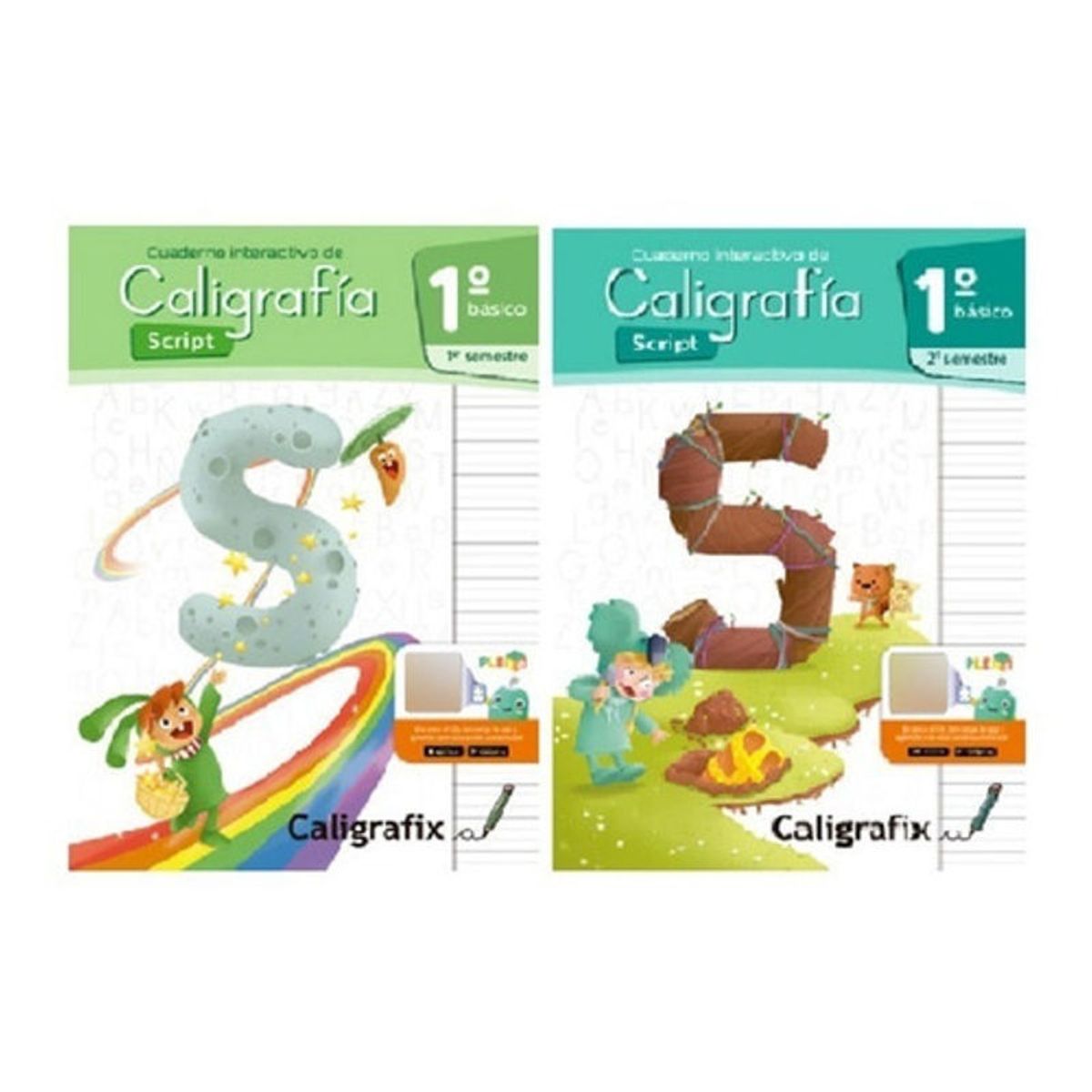 CALIGRAFIX - Pack Caligrafix Caligrafia Script 1° Básico 1 Y 2 Semestre