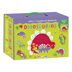 GENERICO - Libro Dinosaurios + 5 Puzles Con Textura - Mundicrom