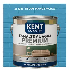 KENT - PINTURA ESMALTE AGUA FACHADAS - SEMIBRILLO - 4L AZUL CIELO