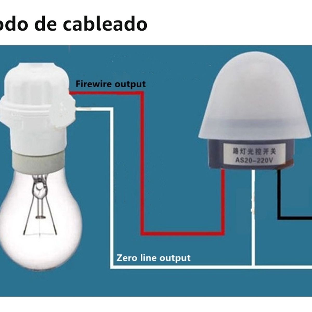 GENERICO - Fotocelda sensor encendido focos lámparas 220V-10A-2 UND