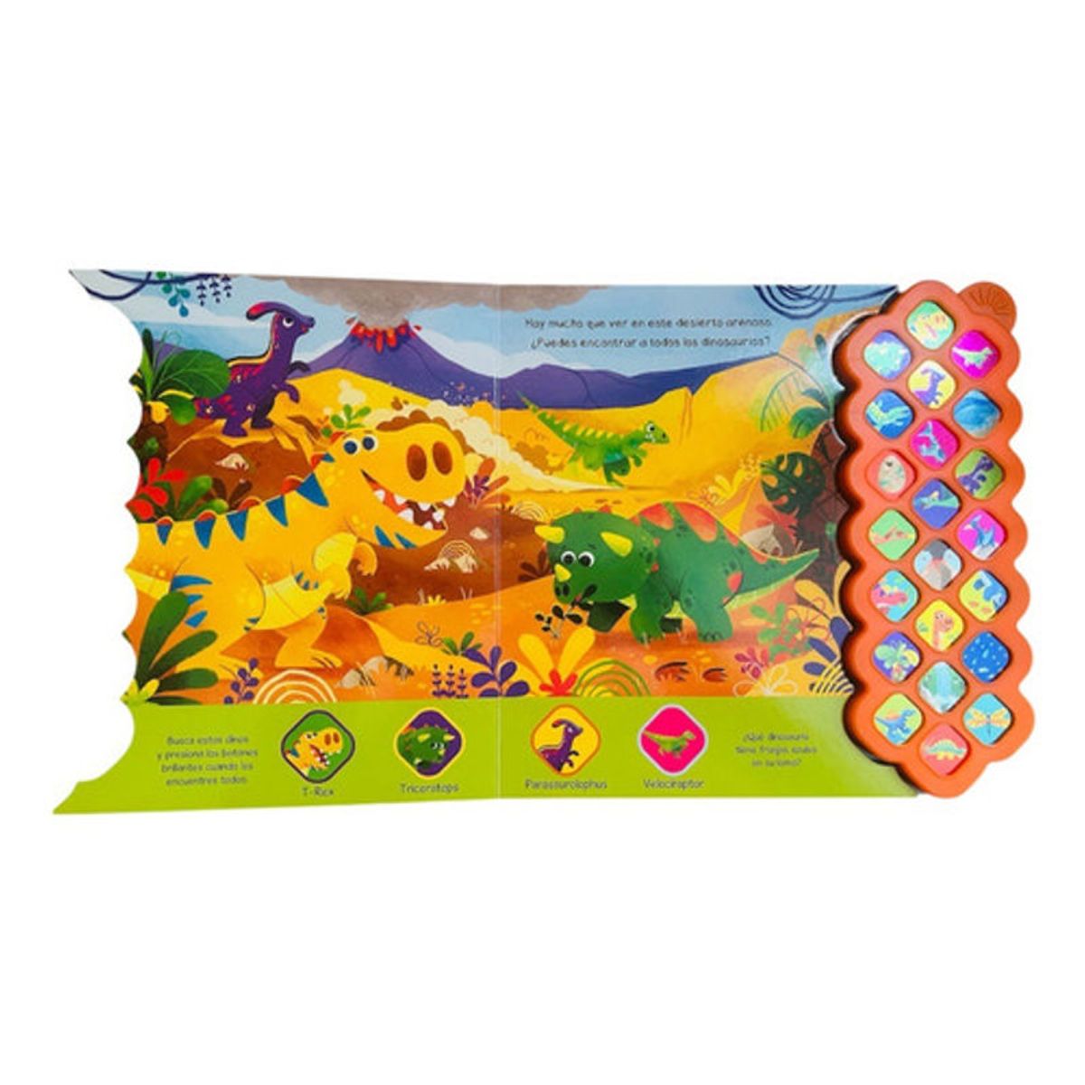 GENERICO - Libro Infantil Mundo Dino - 22 Sonidos - Lexus Nuevoorigina