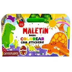 GENERICO - Libro-maletin Para Colorear Con Stickers