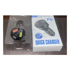 GENERICO - Cargador para autos 2 USB y tipo C 3.0