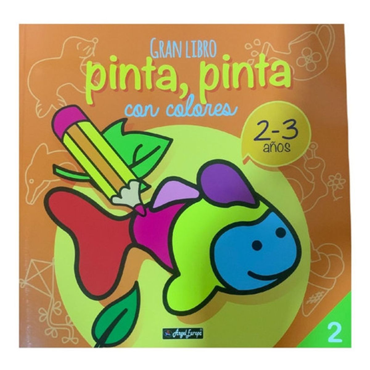 GENERICO - Gran Libro Pinta Pinta Con Colores Para 2-3 Años Libro 2