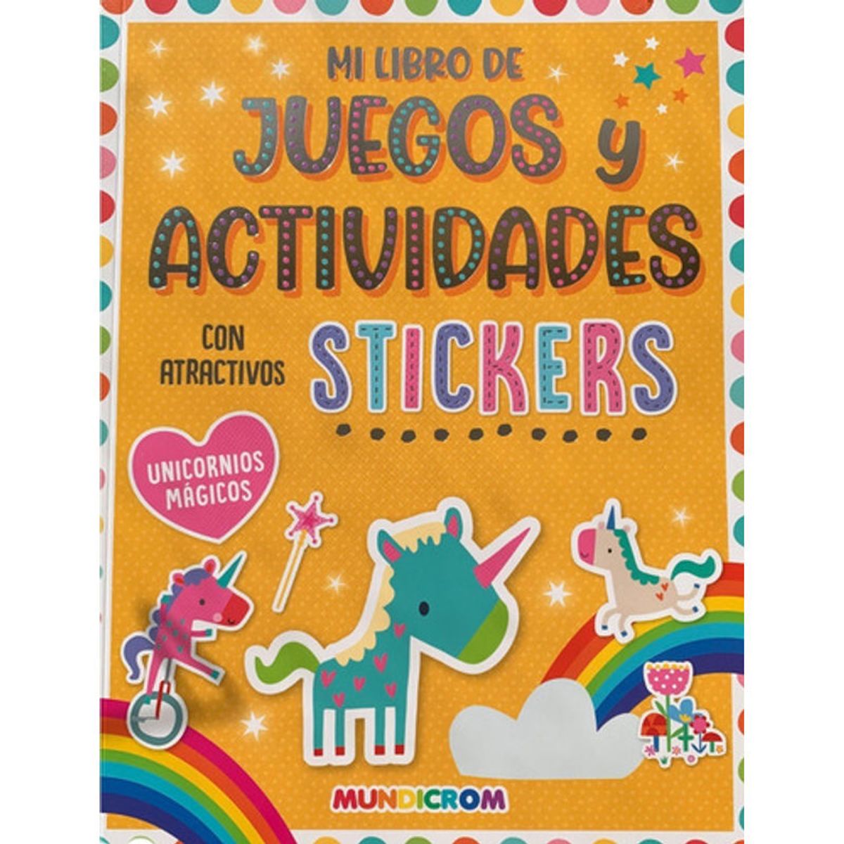 GENERICO - 3 Libros De Juegos Actividades Cstickers Niñas - Mundicrom