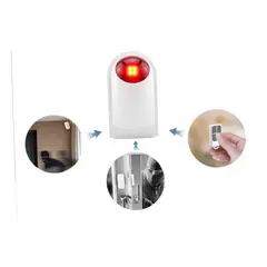 GENERICO - Sirena alarma inalámbrica con control remoto