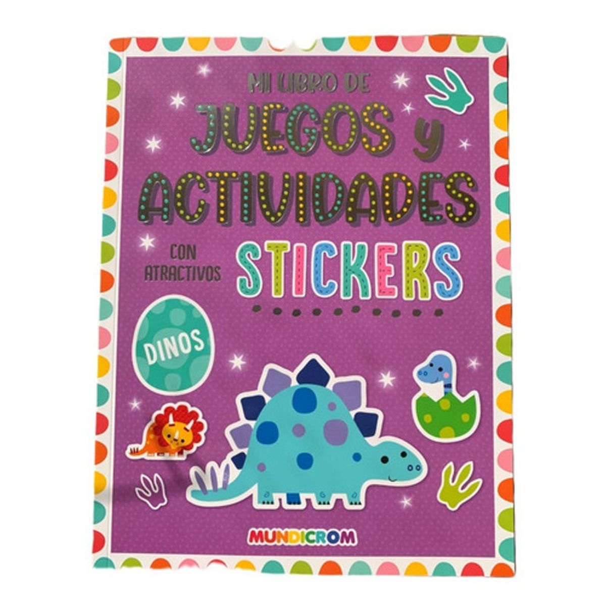 GENERICO - 3 Libros De Juegos Actividades Cstickers Niños - Mundicrom