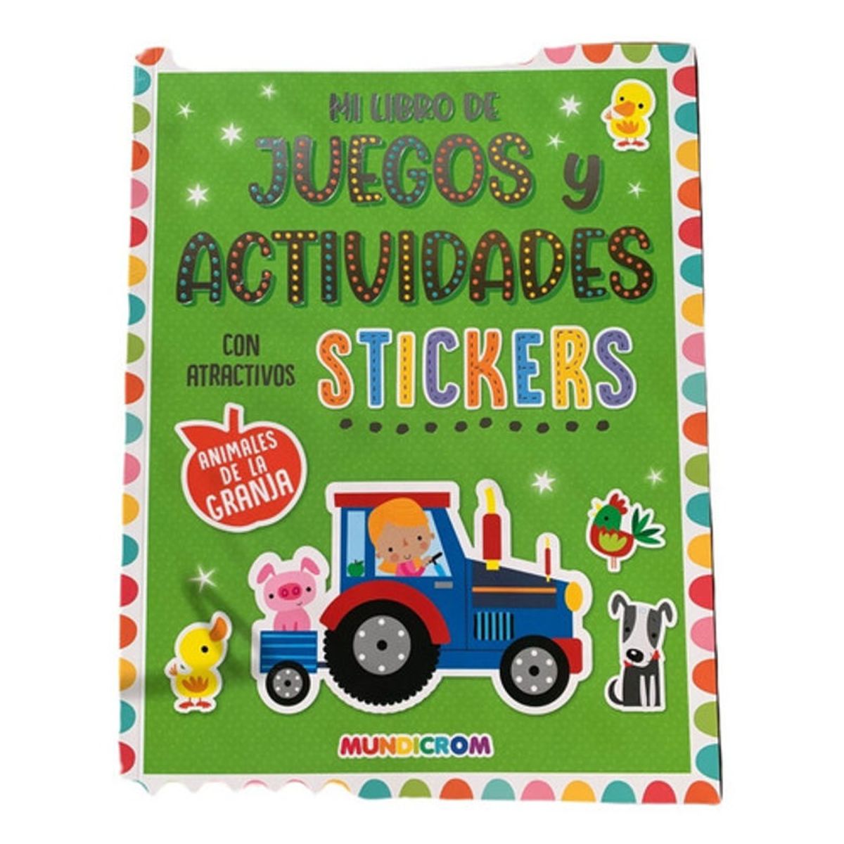 GENERICO - 3 Libros De Juegos Actividades Cstickers Niños - Mundicrom