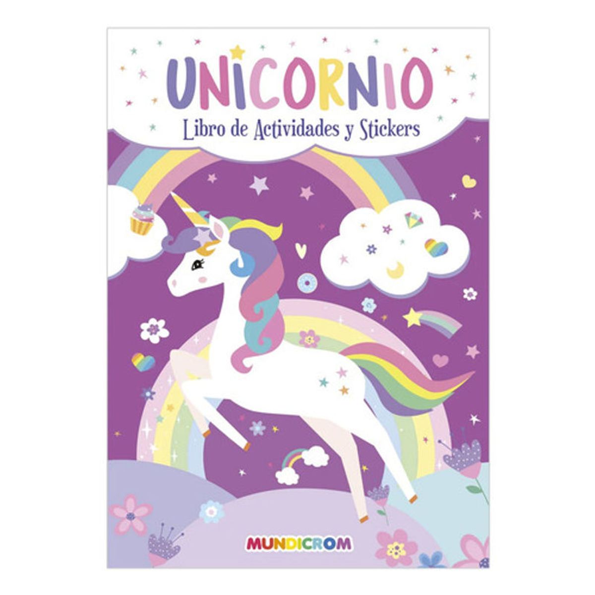 GENERICO - Libro Unicornio Actividades Y Stickers - Mundicrom