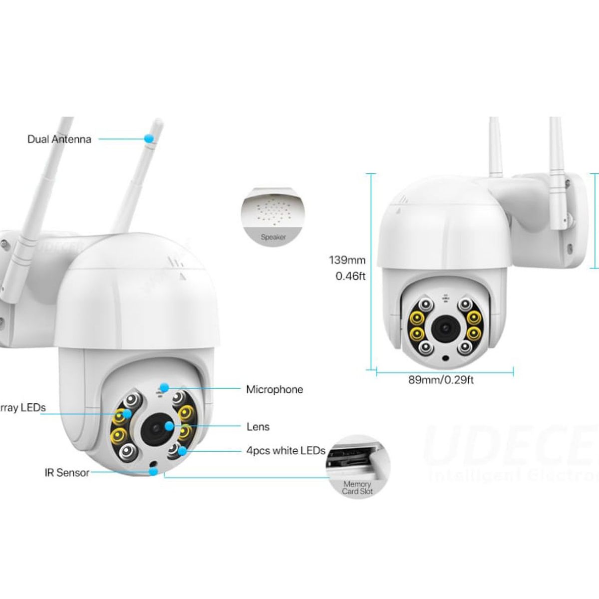 GENERICO - Camaras vigilancia IP exteriores con movimiento infrarrojo