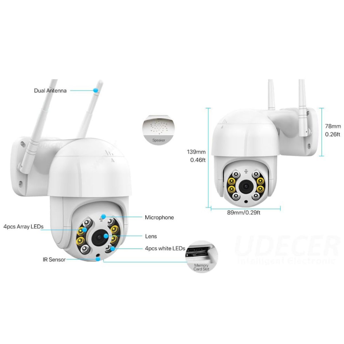 GENERICO - Camaras vigilancia IP exteriores con movimiento infrarrojo