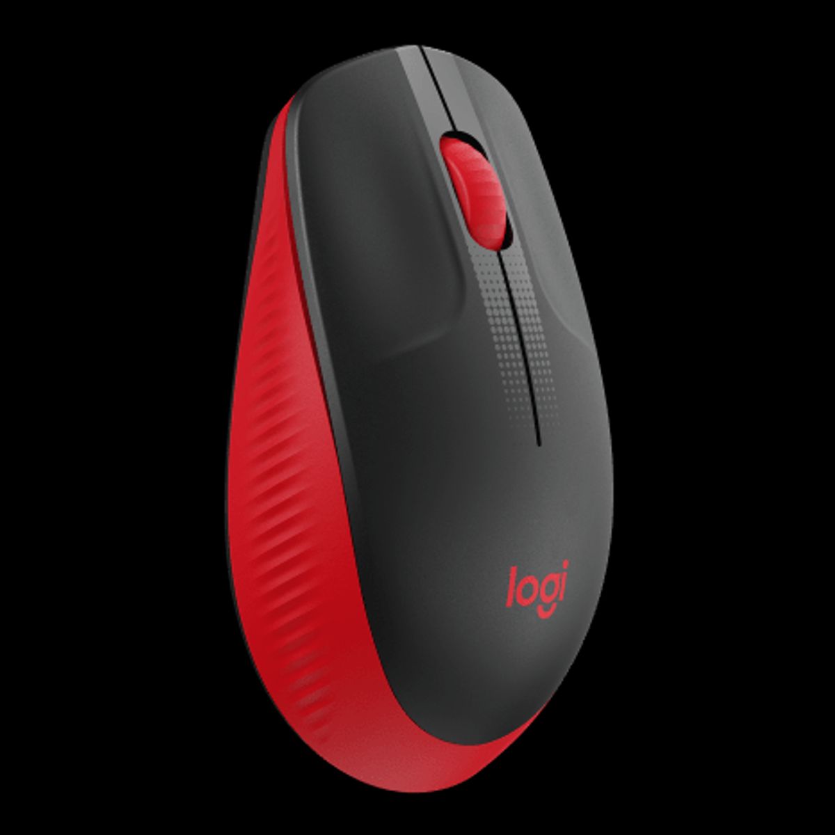LOGITECH - Mouse Logitech M190 Full-Size Wireless Rojo