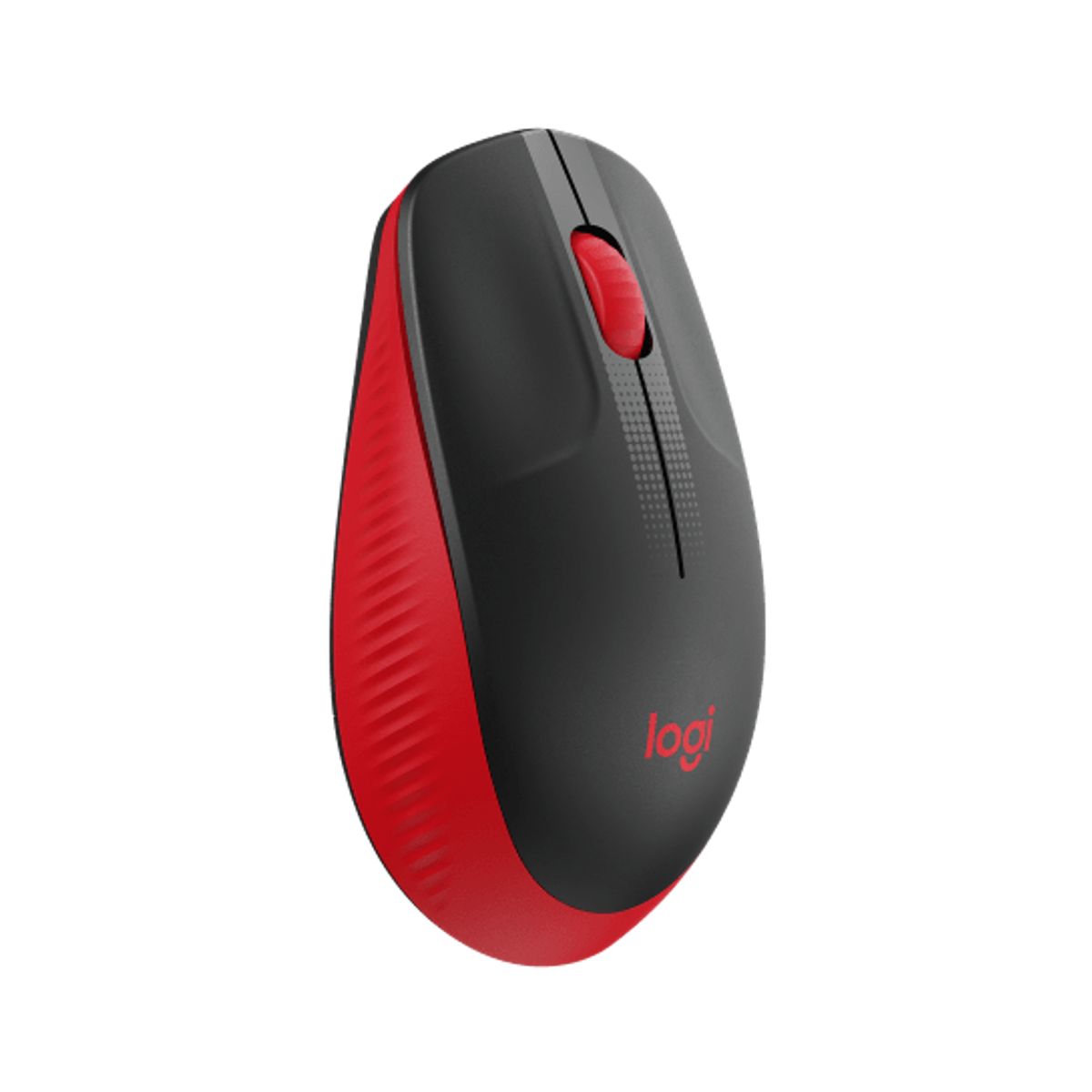 LOGITECH - Mouse Logitech M190 Full-Size Wireless Rojo