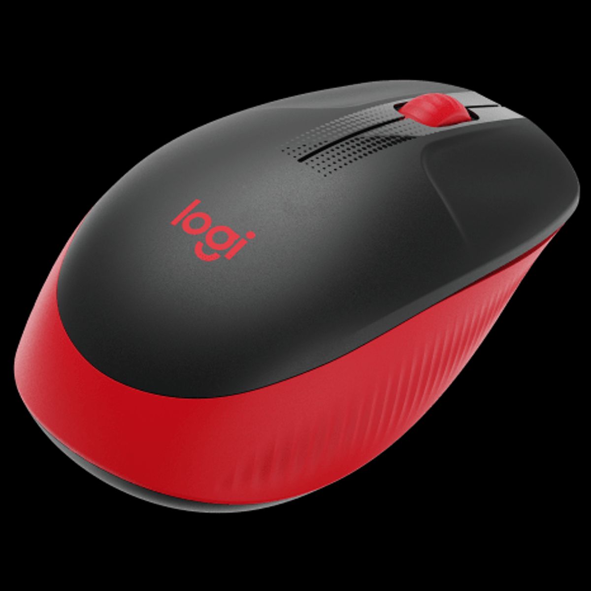 LOGITECH - Mouse Logitech M190 Full-Size Wireless Rojo