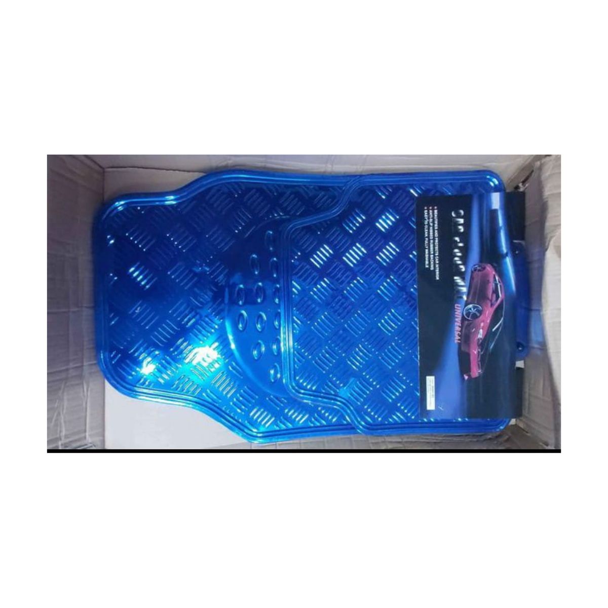 GENERICO - Alfombra o pisos para autos azul