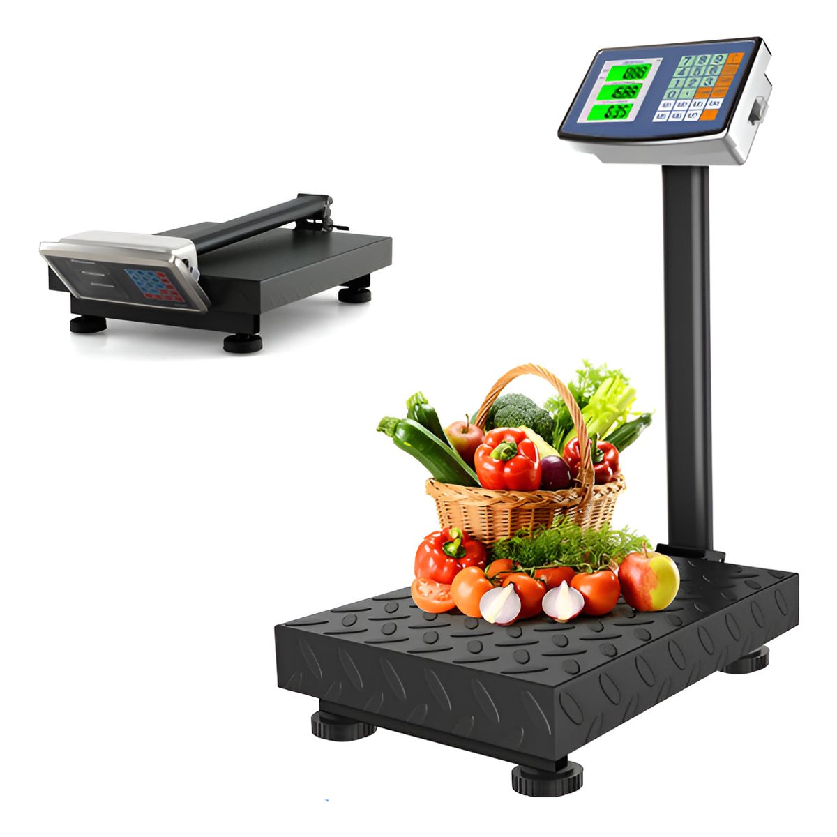 EVERSO - Balanza Digital 300 Kg Pesa 300 Kilos Balanza Industrial