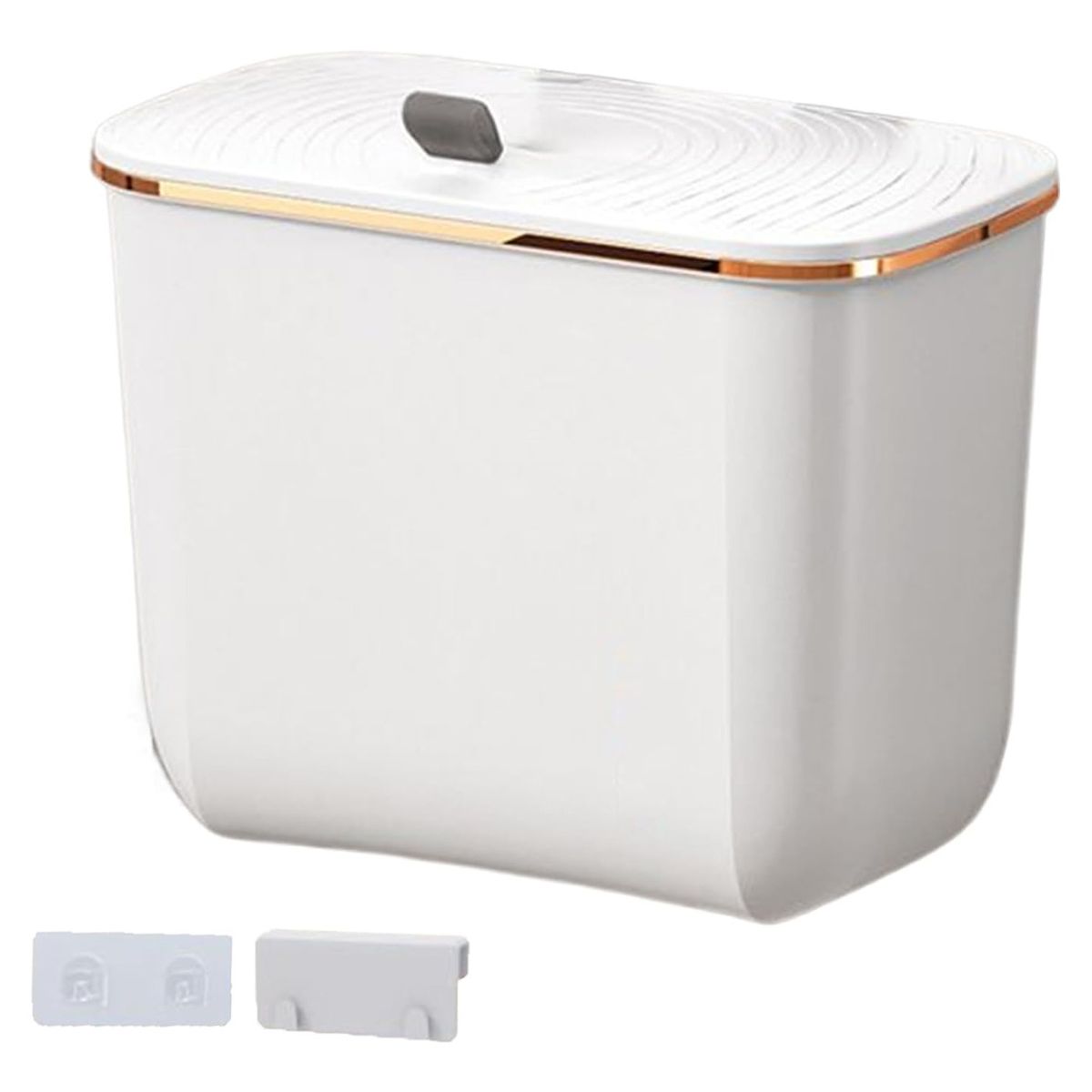 EVERSO - Cubo De Basura Colgante Con Tapa 7 Litros Basurero Cocina