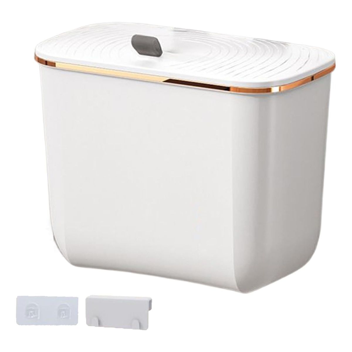 EVERSO - Cubo De Basura Colgante Con Tapa 7 Litros Basurero Cocina