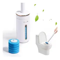 EVERSO - Cepillo Escobilla Sopapo Inodoro Baño + 8 Repuestos