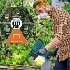 GENERICO - Pistola de Pintura Inalámbrica Profesional