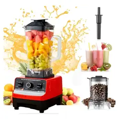 EVERSO - Licuadora Multifuncional De Vidrio 2 En 1 Picadora Juguera