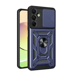 GENERICO - Carcasa Reforzada Con Cubre Cámara Para Samsung Galaxy A16 4G y 5G - Azul