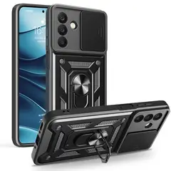 GENERICO - Carcasa Reforzada Con Cubre Cámara Para Samsung Galaxy A17 5G - Negro