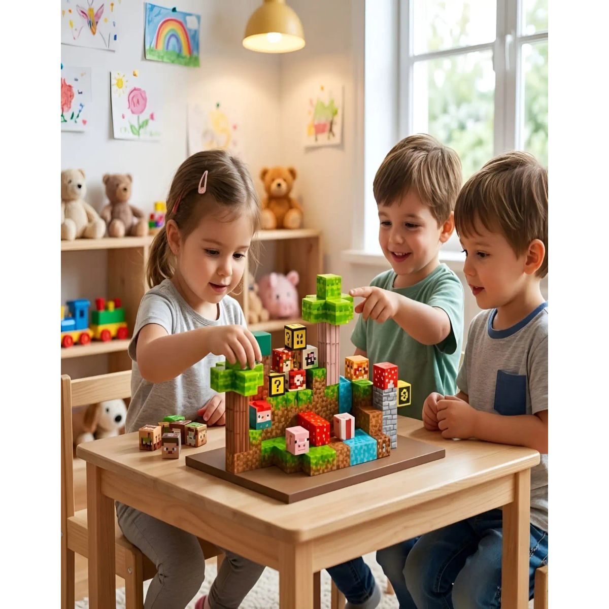 GENERICO - Set de Bloques Magnéticos 84 Piezas Juego de Construcción