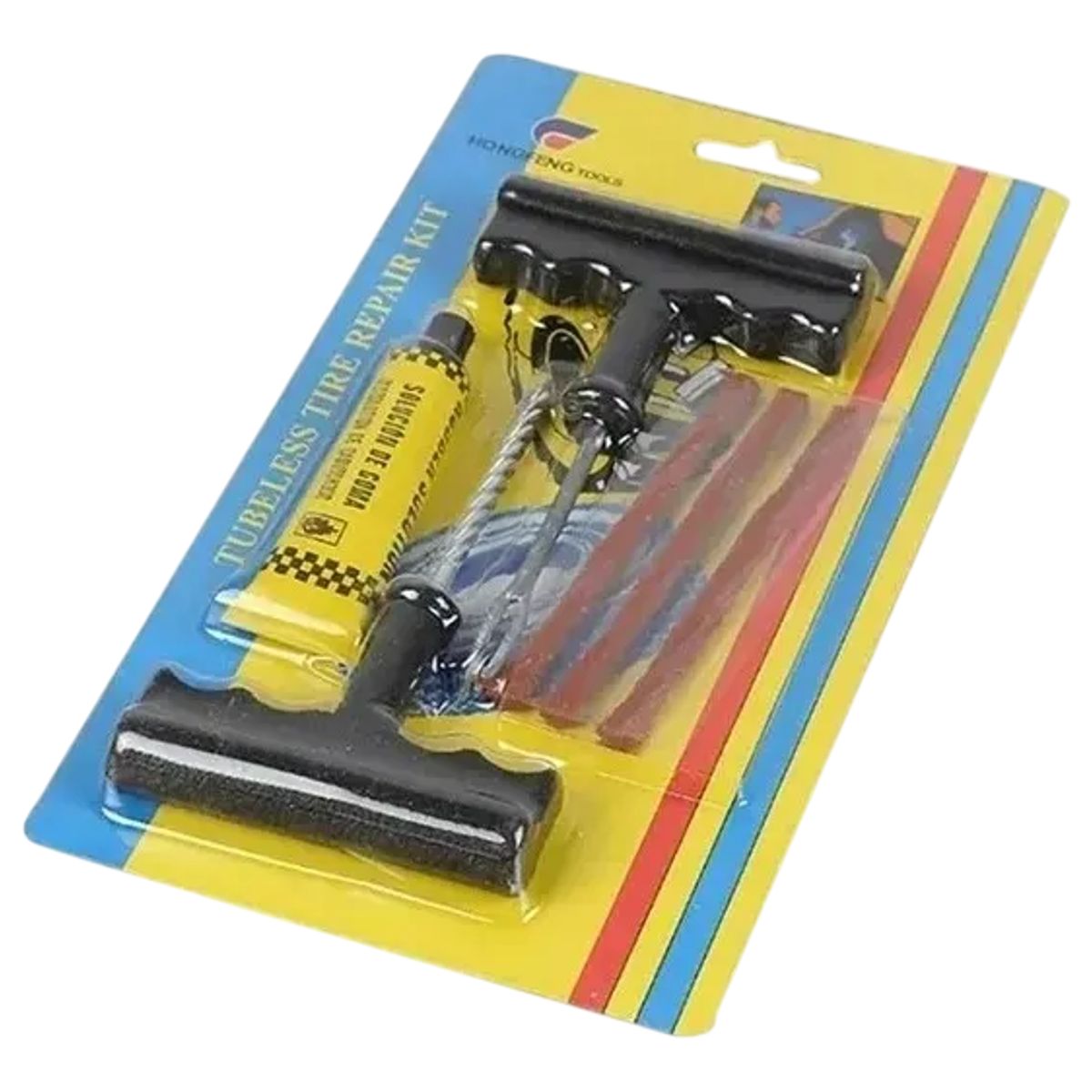 GENERICO - Kit de parches metálicos Tubeless para reparación de neumáticos de automóviles