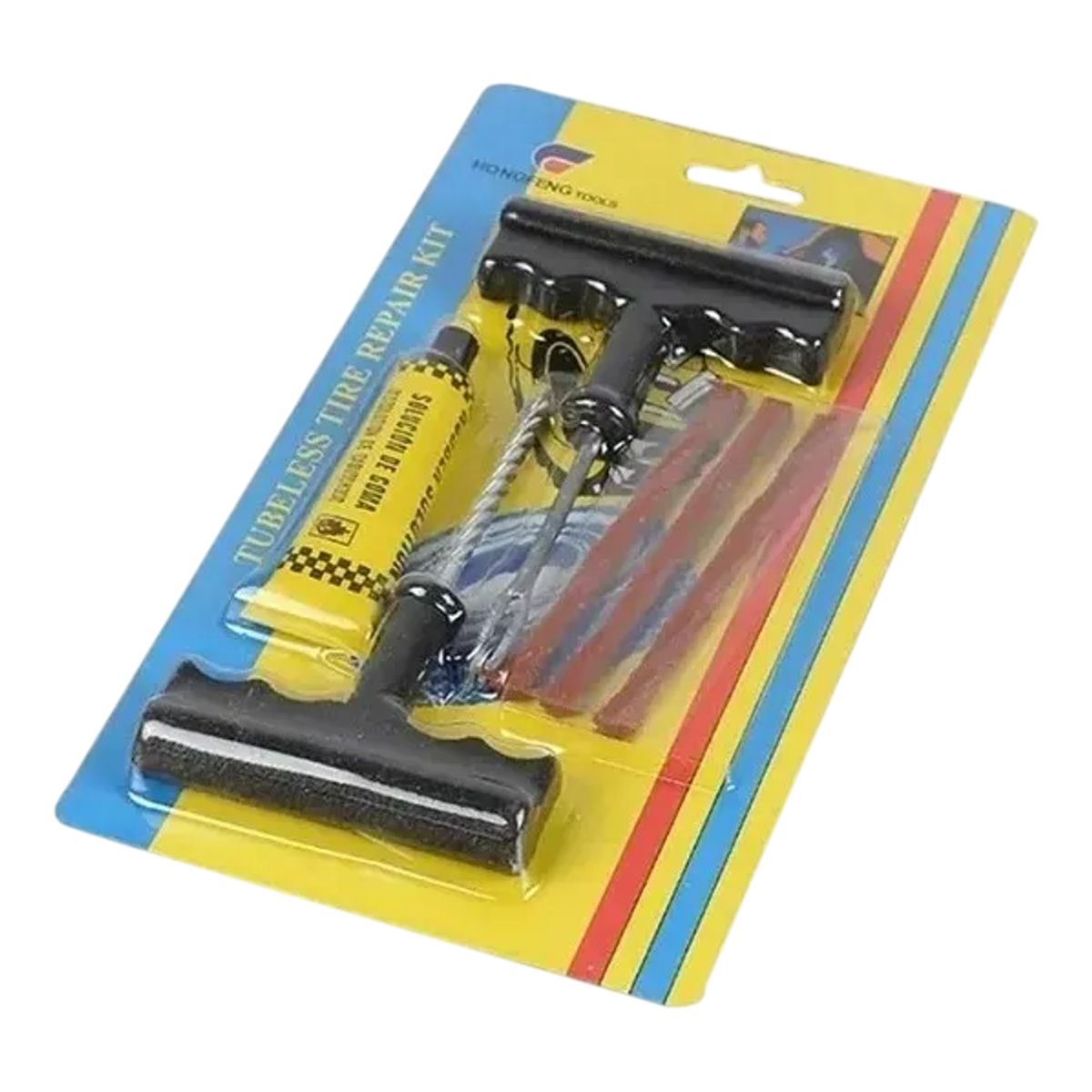 GENERICO - Kit de parches metálicos Tubeless para reparación de neumáticos de automóviles