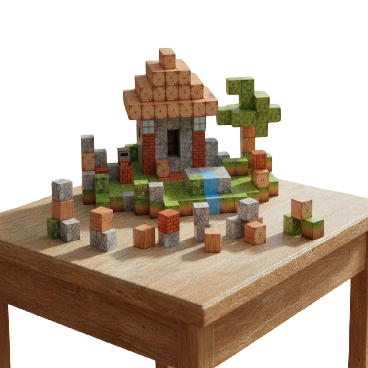 MINECRAFT - Juguete Cubo Magnético 312 piezas diseño Mine-cratf