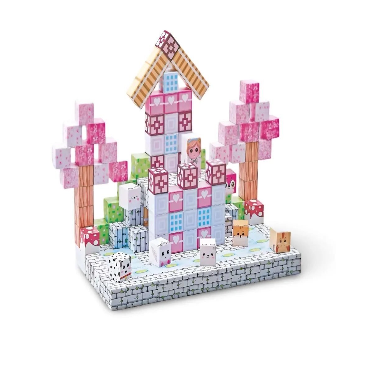 MINECRAFT - Juguete Cubo Magnetico 193 piezas diseño Mine-cratf Niña