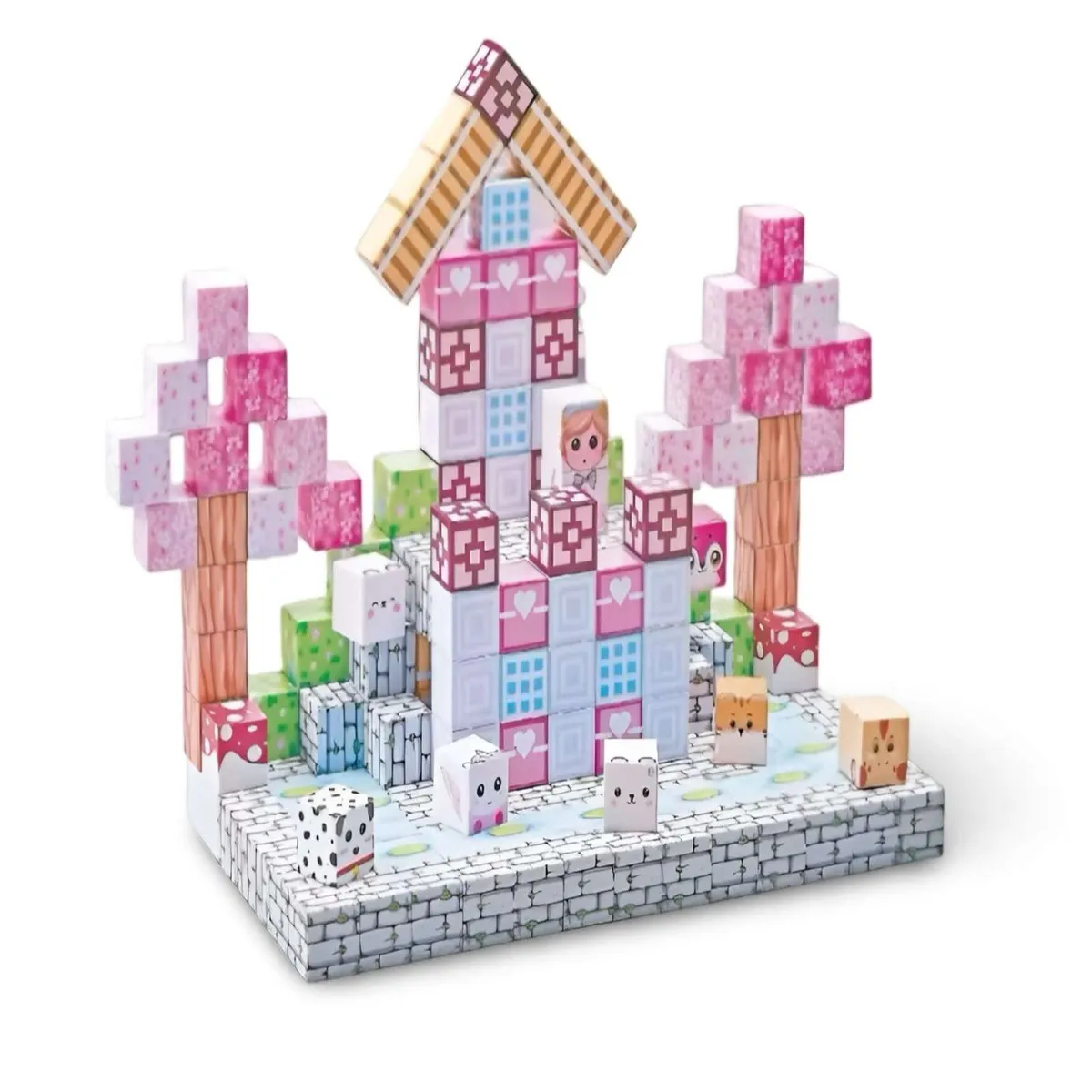 MINECRAFT - Juguete Cubo Magnetico 193 piezas diseño Mine-cratf Niña