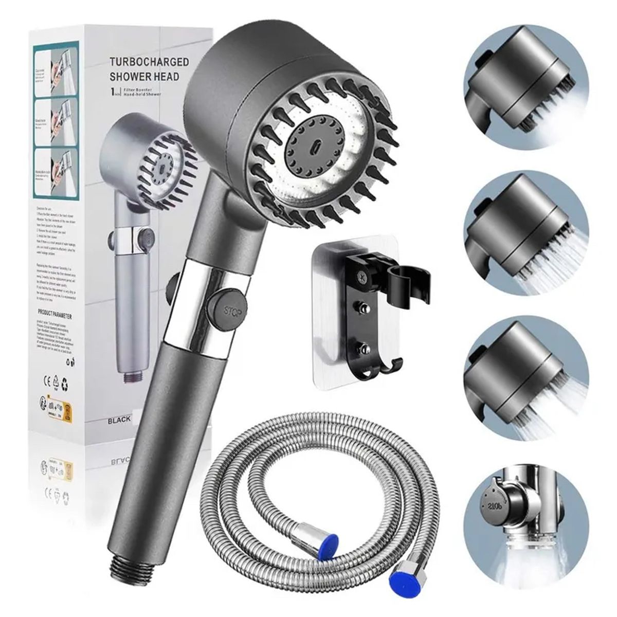 MOVI - Cabezal de ducha SPA 4 en 1