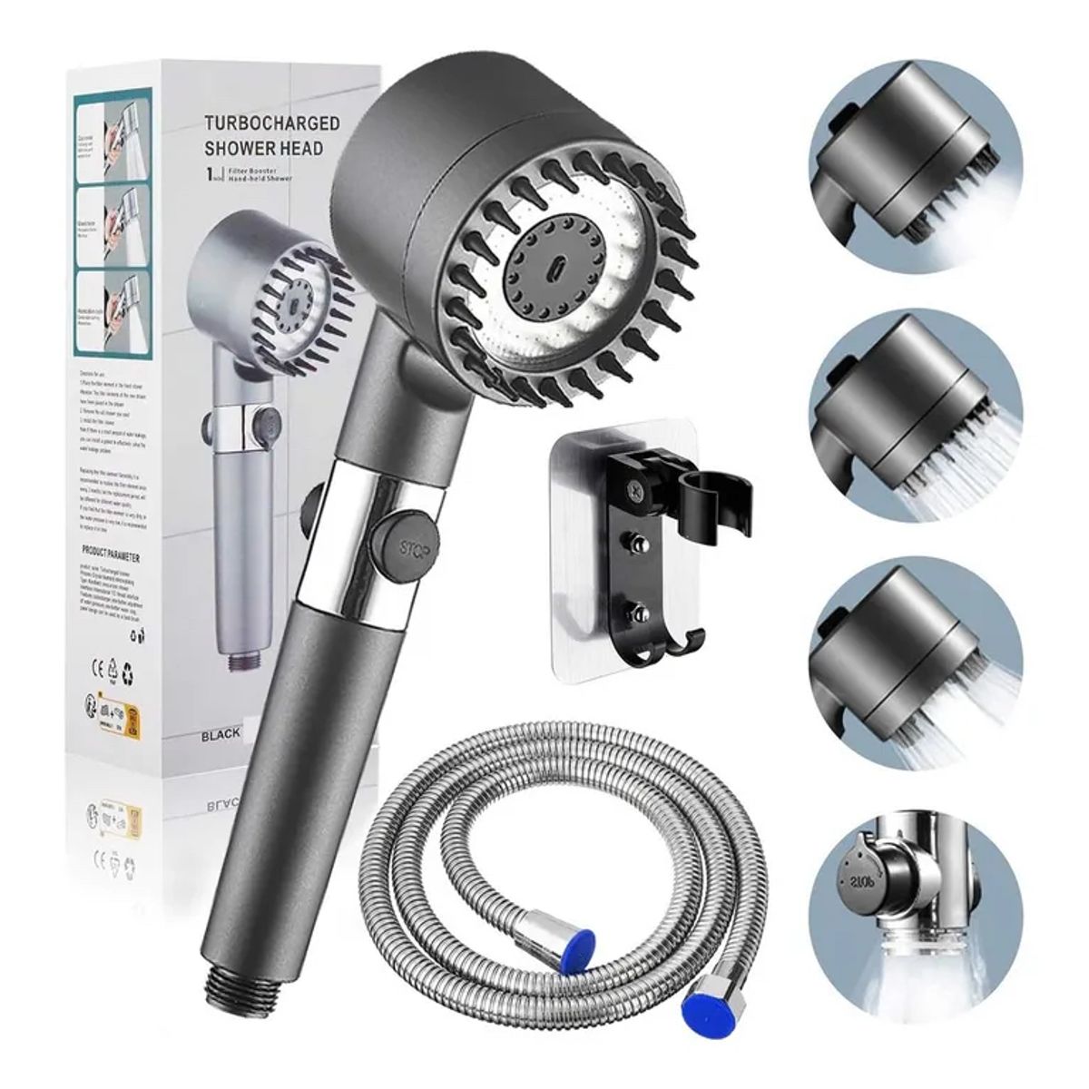 MOVI - Cabezal de ducha SPA 4 en 1