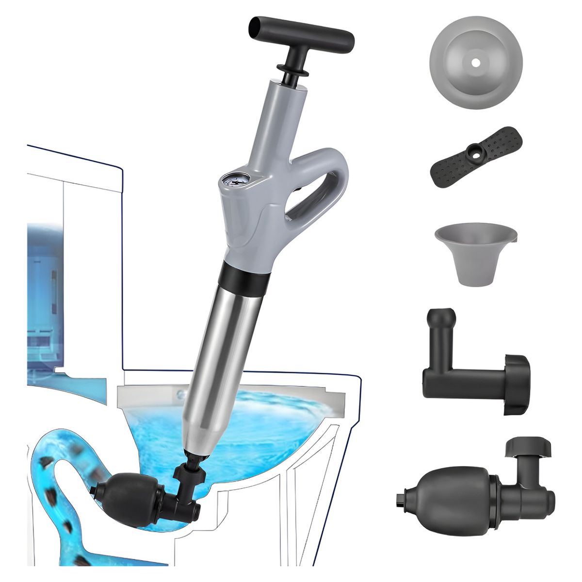 EVERSO - Dragado De Tuberías De Alta Presión Limpiador Destapador