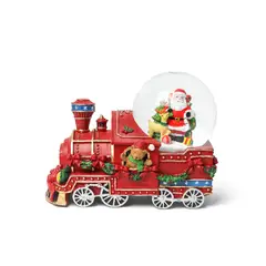 HEY SANTA - Globo de Agua Tren Navideño con Santa 19,5 cm