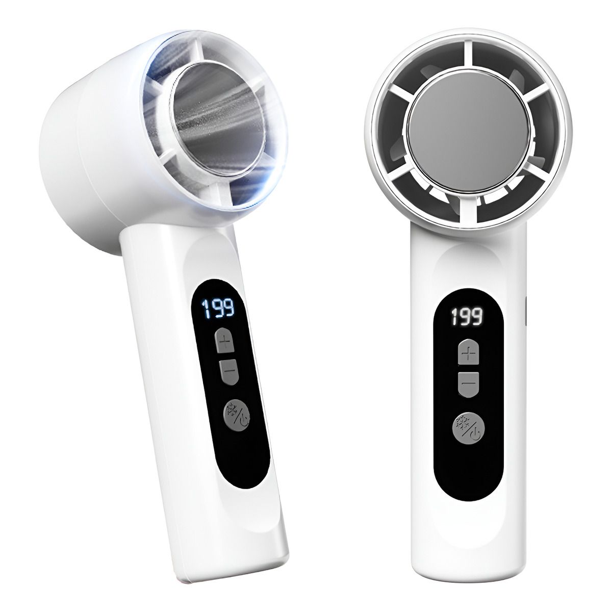 EVERSO - Mini Ventilador Portátil De Mano Recargable Pantalla Digital