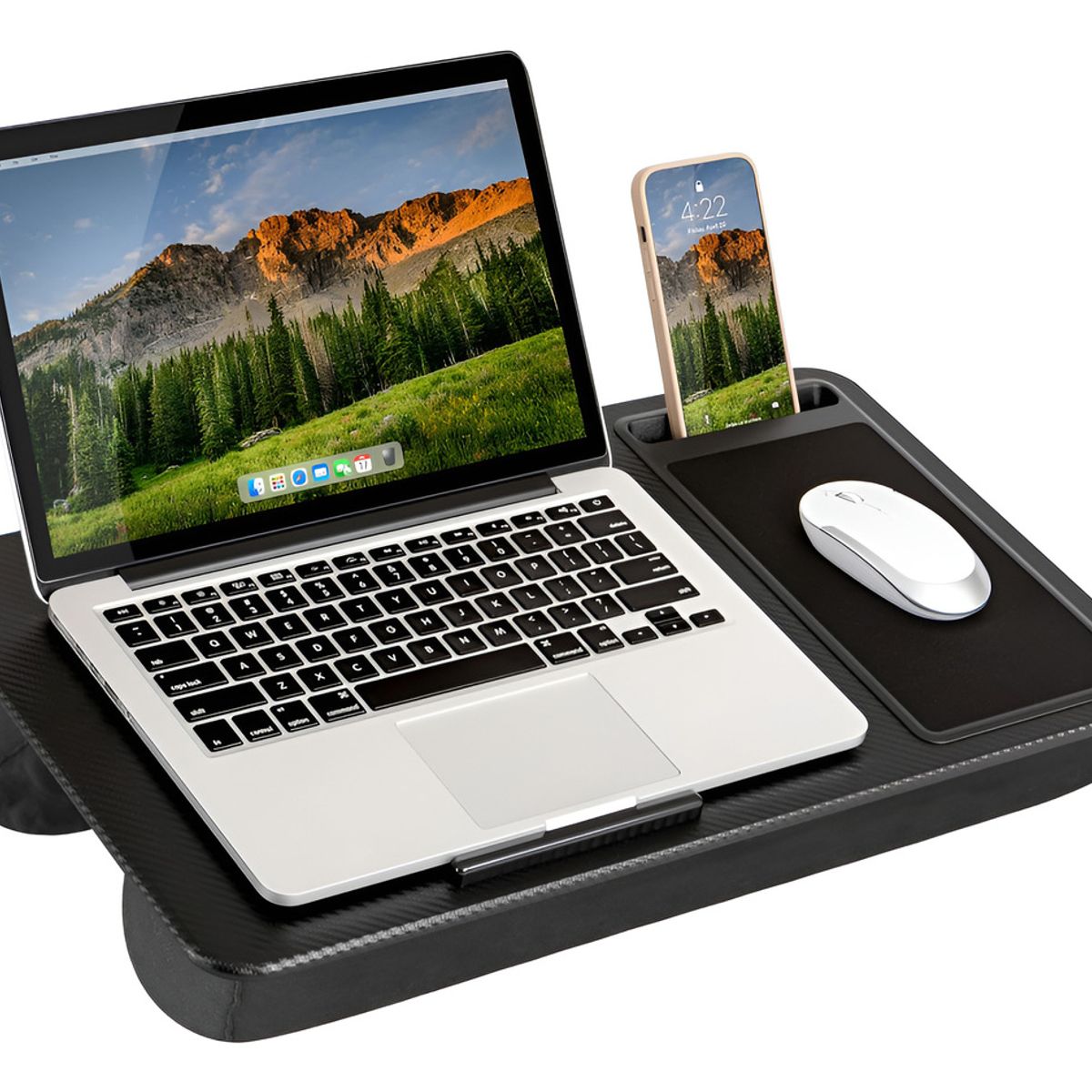 EVERSO - Soporte Notebook Cama Bandeja Celular Mouse Diseño Ergonómic