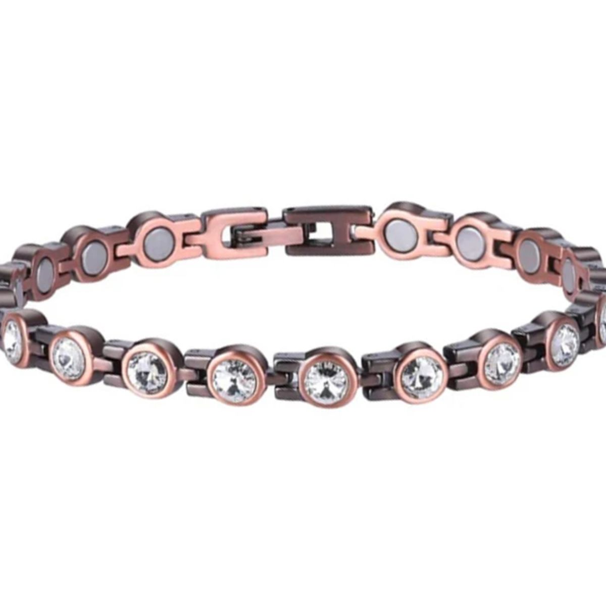 GENERICO - Pulsera terapia magnetica cobre cristal calidad