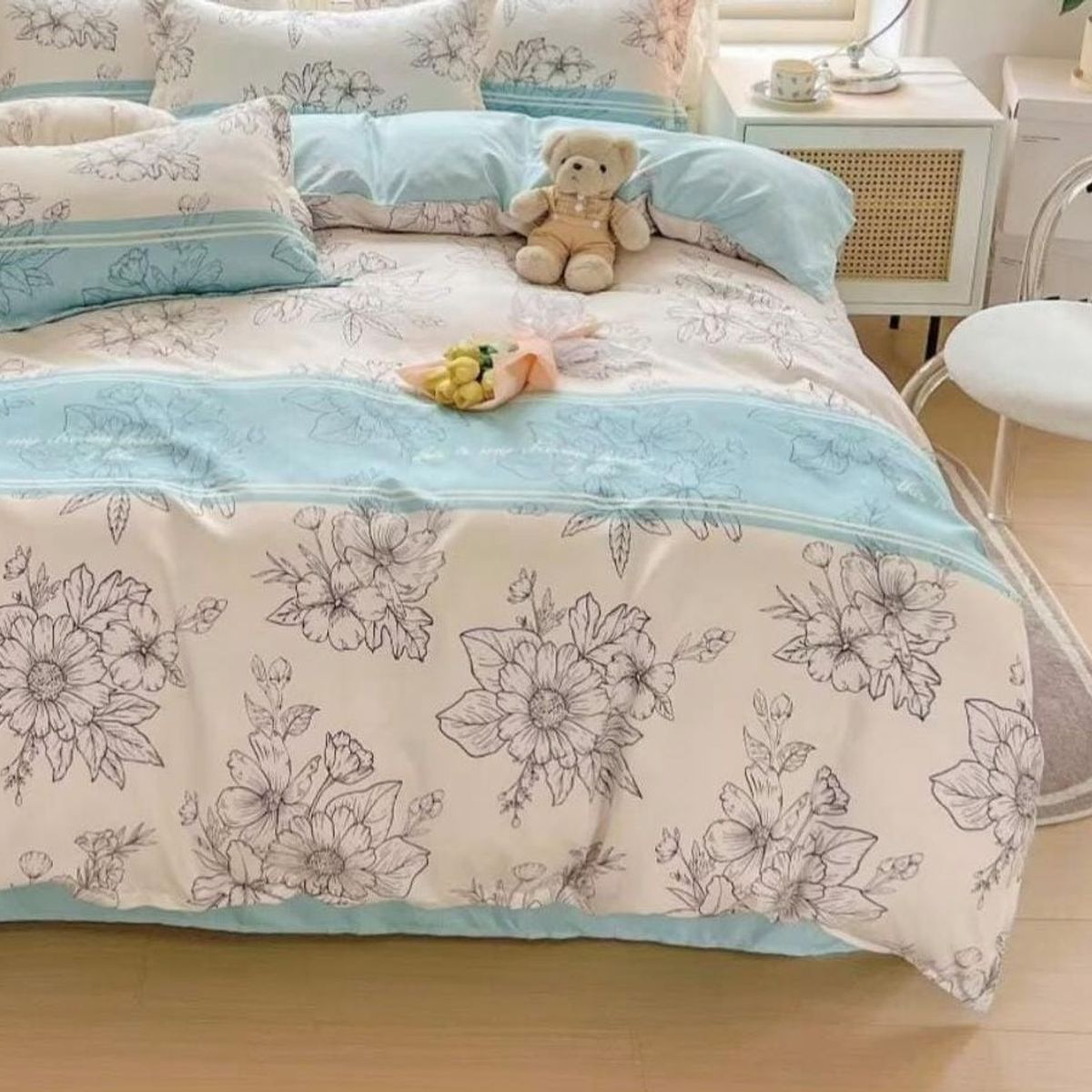 GENERICO - JUEGO DE SABANAS 100% ALGODON  SUAVES Y CÁLIDAS