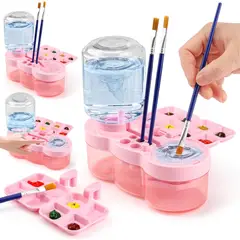 EVERSO - Limpiador De Pinceles De Pintura Con Bandeja De Pintura