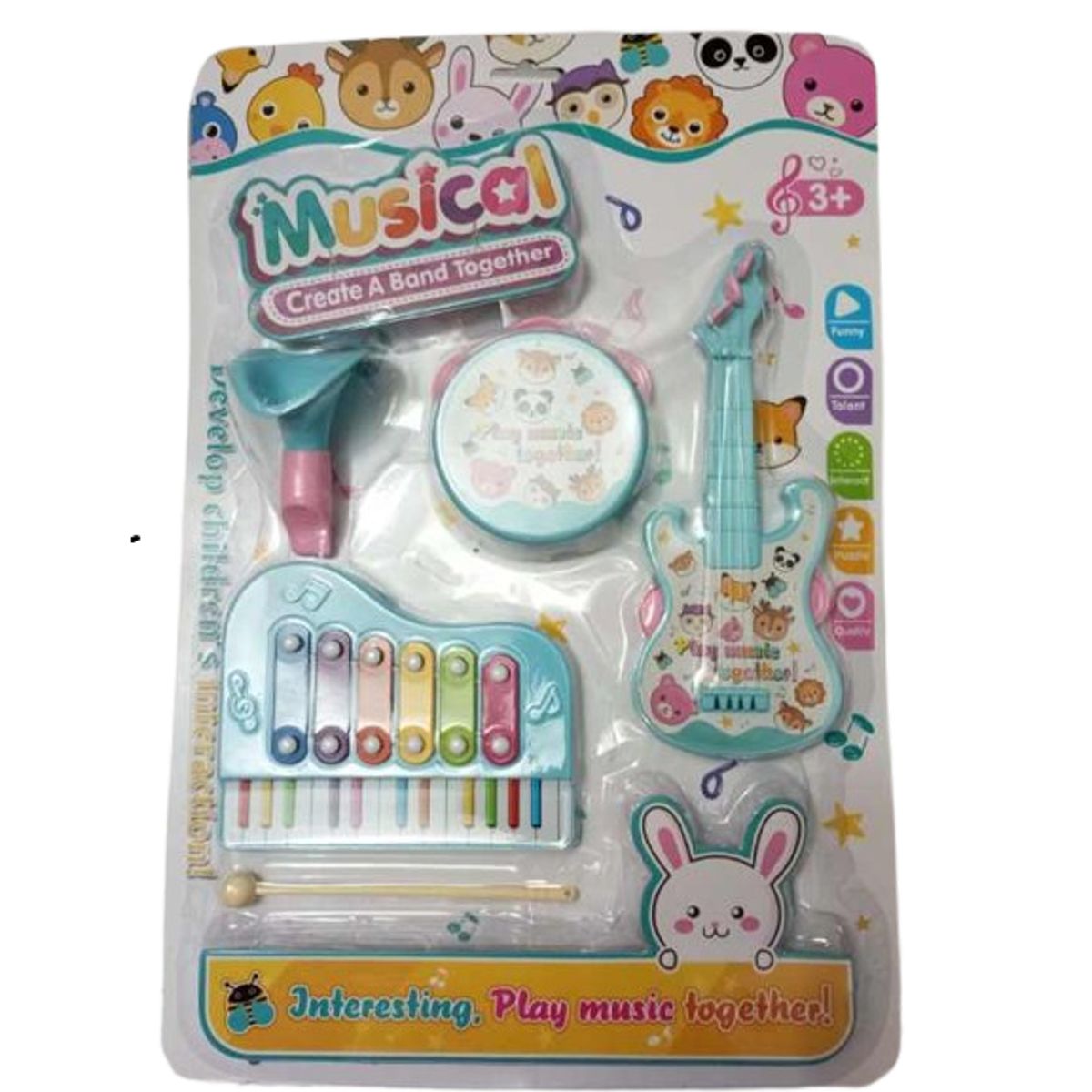 GENERICO - Set juguete sonajero guitarrar para bebe