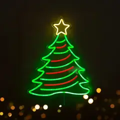 HEY SANTA - Luz Neón Árbol de Navidad LED 51 cm