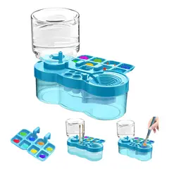 EVERSO - Limpiador De Pinceles De Pintura Con Bandeja De Pintura