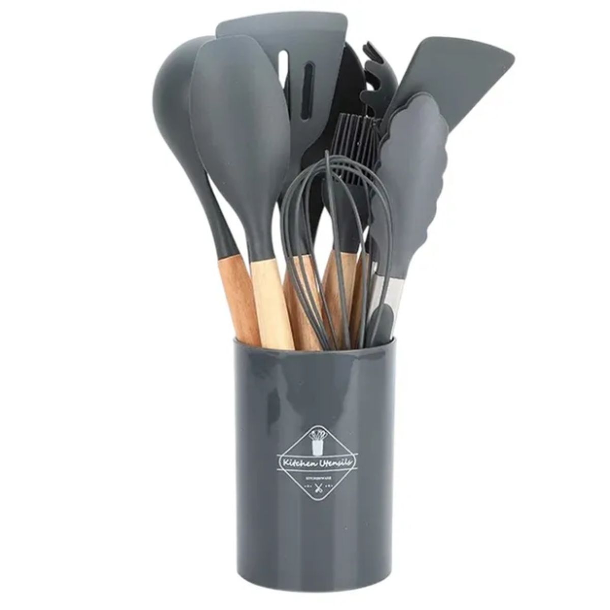 GENERICO - Set De Utensilios De Cocina Silicona 12 Piezas